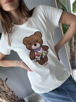t shirts orso in cotone bianca