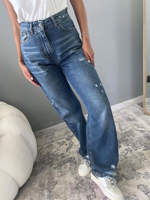 Jeans fermo  dritto con rotture GIOia