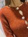 cardigan bottone gioiello rosso con strass