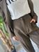 pantalone baloon cacao con elastico dietro