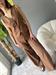 gilet con bottoni marrone bruciato