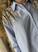 Camicia righe bianca e azzurra con pailettes oro