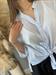 Camicia volie in mussola di cotone celeste