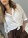 camicia voile in mussola di cotone bianca