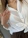 camicia voile in mussola di cotone bianca