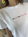  T-Shirt bianca girocollo ricamo im not your therapist