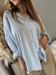 Camicia a righe azzurro e bianca