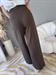 Pantalone marrone capri leggero