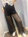 pantalone rete nero con elasti