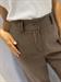 pantalone palazzo marrone cacao elastico dietro con cintura
