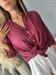 Camicia collo coreani sangria mussola di cotone