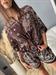 Bermuda coulisse fantasia marrone bandana