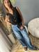 camicia voile nera scollo v