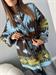 cardigan etnico fantasia marrone azzurro camel giallo