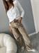 Jeans barbara beige delave modello baloon