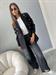 blazer nero con cabochon