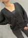 CARDIGAN LANA NERO CON BOTTONI VESTIBILITA MORBIDA