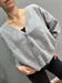 CARDIGAN LANA CON  BOTTONI GRIGIO