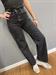 JEANS NERO WIDELEG DRITTO