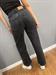 JEANS NERO WIDELEG DRITTO