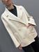 Cappotto hand made lana doppiopetto panna