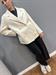Cappotto hand made lana doppiopetto panna