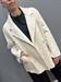 Cappotto hand made lana doppiopetto panna