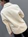 Cappotto hand made lana doppiopetto panna