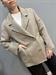 cappotto tortora doppiopetto handmade lana