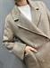 cappotto tortora doppiopetto handmade lana
