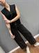 cardigan gilet nero con bottoni