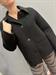 cappotto lana cachemere nero handmade colletto