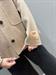 cappotto lana cachemere tortora handmade con colletto
