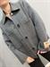 cappotto grigio antracite lana cachmere con colletto