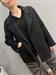 cappotto doppiopetto handmade nero lana