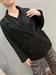 cappotto doppiopetto handmade nero lana