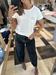  T-Shirt bianca girocollo dammi un grrr
