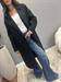 Cappotto nero lungo handmadedoppiopetto lana
