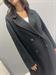 Cappotto nero lungo handmadedoppiopetto lana