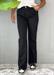 jeans zampa nero