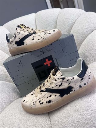 SNEAKERS CAVALLINO ANIMALIER PANNA E NERO