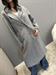 cappotto lungo hand made doppio petto lana grigio