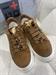 SNEAKERS  TABACCO IN VERA PELLE CAMOSCIO CON CIONDOLI STAMPA ANIMALIER