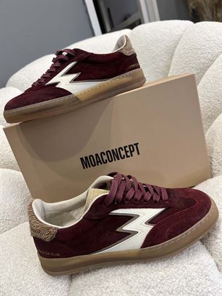 sneakers in vera pelle bordeaux moa