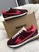 sneakers bordeaux red tela camoscio e pelle