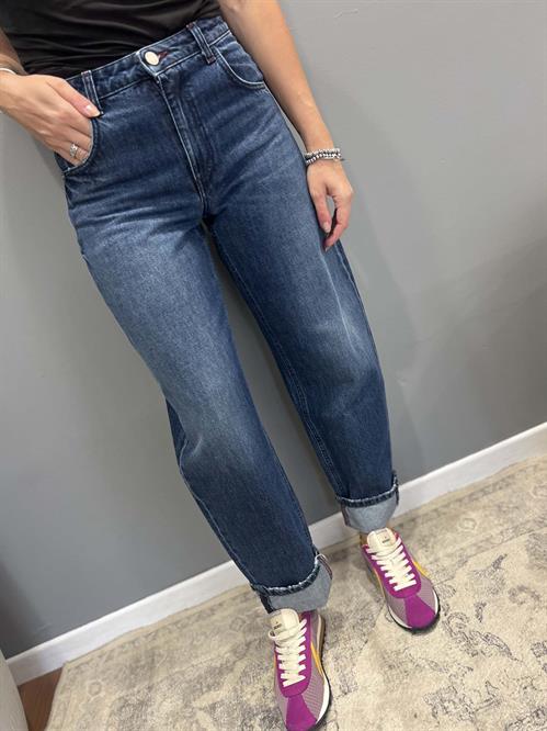 Jeans baggy lavaggio blue medio