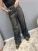 Jeans palazzo con tacsa america davanti lavaggio the
