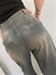 Jeans palazzo con tacsa america davanti lavaggio the