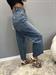 jeans modello barbara in denim lavaggio jeans blu