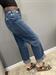 Jeans modello mandy con cintura lavaggio jeans blu